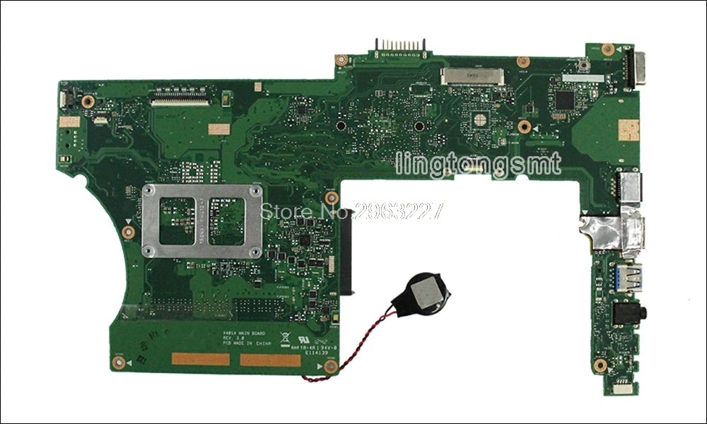 

For Asus X501A X301A X401A laptop motherboard mainboard support B820 B960 CPU 100% tested Ok Mainboard send CPU
