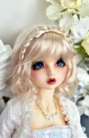 bjd doll 13 14 16 msd dd super soft silk hair flower field girl 5 color optional doll accessory