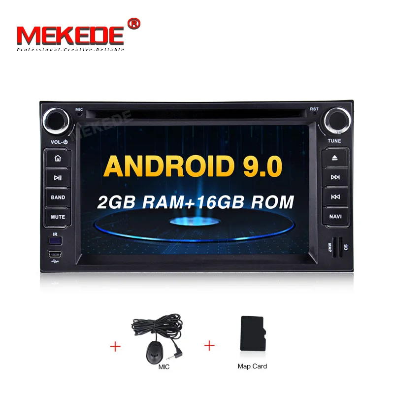 Автомобильный мультимедийный плеер Android 9,0 gps 2 Din для KIA SORENTO SPORTAGE SPECTRA SEDONA STAR CARNIVAL CERATO CARENS с BT WiFi gps - Цвет: CAR DVD