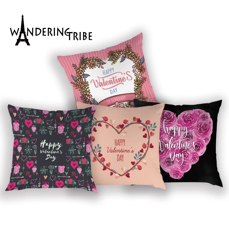 Чехол для подушек на День святого Валентина с буквами Роза чехол подушки