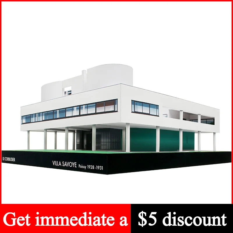 Франция Ле Корбюзье Villa Savoye 3D Бумага модель дома ремесла Сделай Сам искусства и