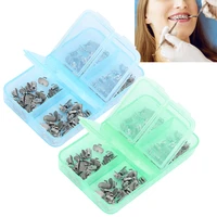 80 pcs dental buccal tube 1st molar bonding conv dental orthodontic metal supplies rothmbt highly polished surfaces tooth care