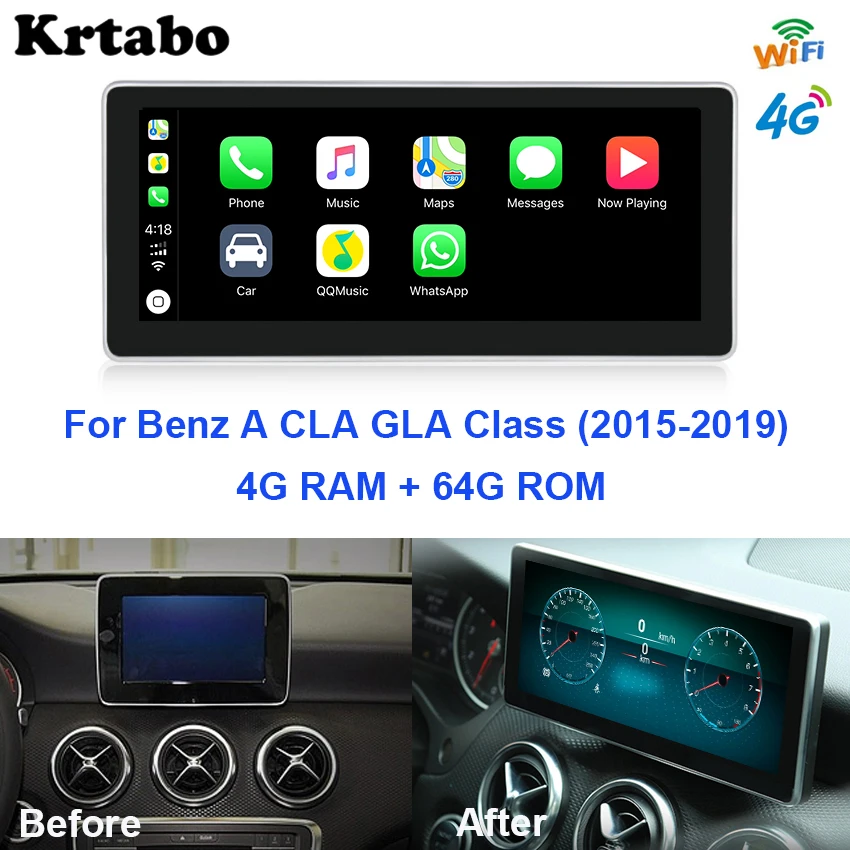 Автомобильный Радио Android мультимедийный плеер для Mercedes Benz A Class W176 GLA CLA 2015 ~ 2019 10 25