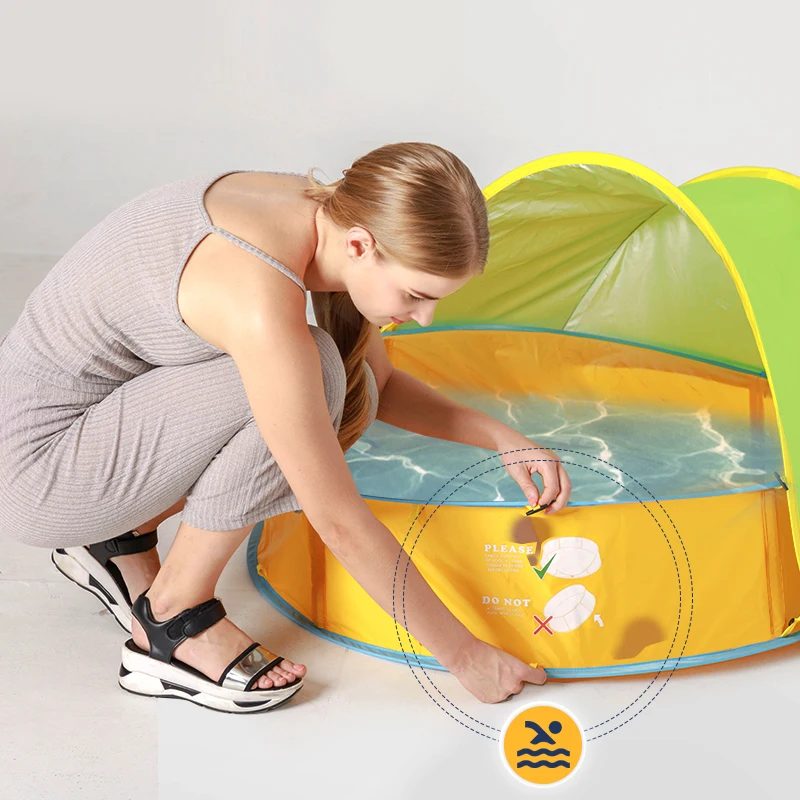 Foldable Tent Sunshelter Swimming Pool For Children accessories Kinds Babies Baby Pools Removable Bath Play Water | Мать и ребенок