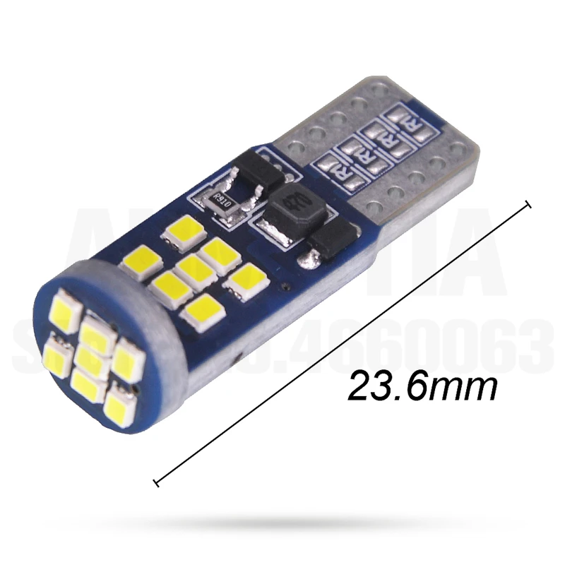 

10x NEW CANBUS 350lm Super bright 2016 smd T10 Car LED light W5W 18 21 LEDs Auto Interior Side lights License Plate Lamp
