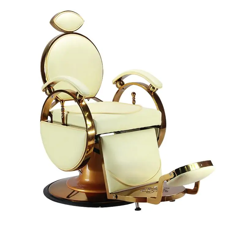 

Hair salon chair retro disc haircut lounge chair barber shop special shaving chair oiled chair stool