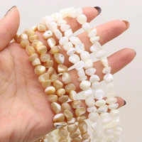 natural freshwater shell beaded irregular shape shell beads for jewelry making diy bracelet necklace handmade 6 8mm