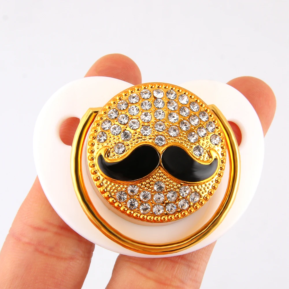 Роскошные Детские Соски Оптом Bling Bling Соска со Стразами Детские Ортодонтические Пустышки Кристалл Соска Соска