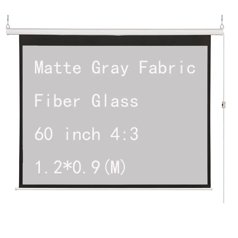 

Thinyou Matte Gray Fabric Fiber Glass 60 inch 4:3 Electric Screen For 3D LED DLP Projector Motorized Projection Screens
