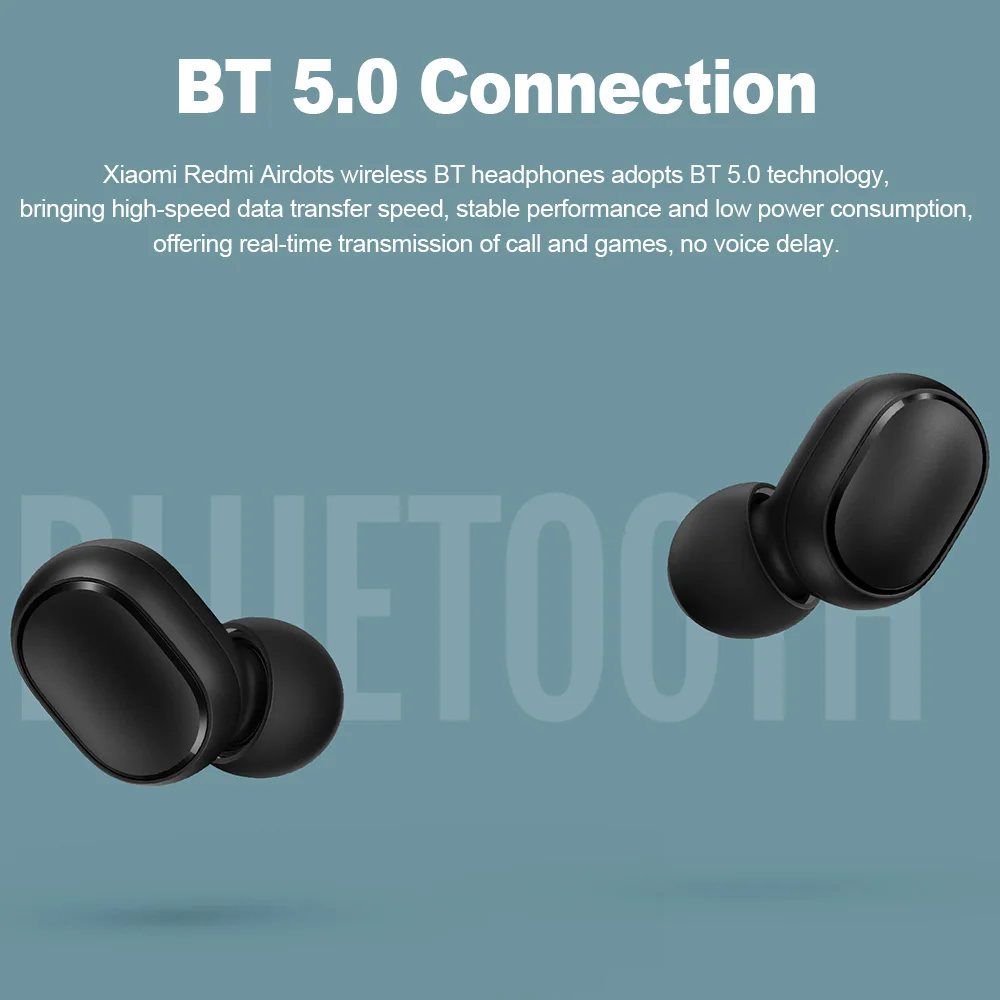 Xiaomi Redmi Airdots основные Bluetooth наушники BT5.0 вкладыши TWS True Wireless стерео с
