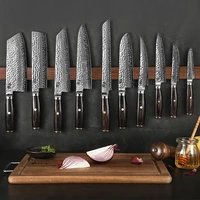 67 layer v gold 10 damascus steel hammering kitchen knife chef knives gyuto santoku cleaver paring steak slicing utility boning