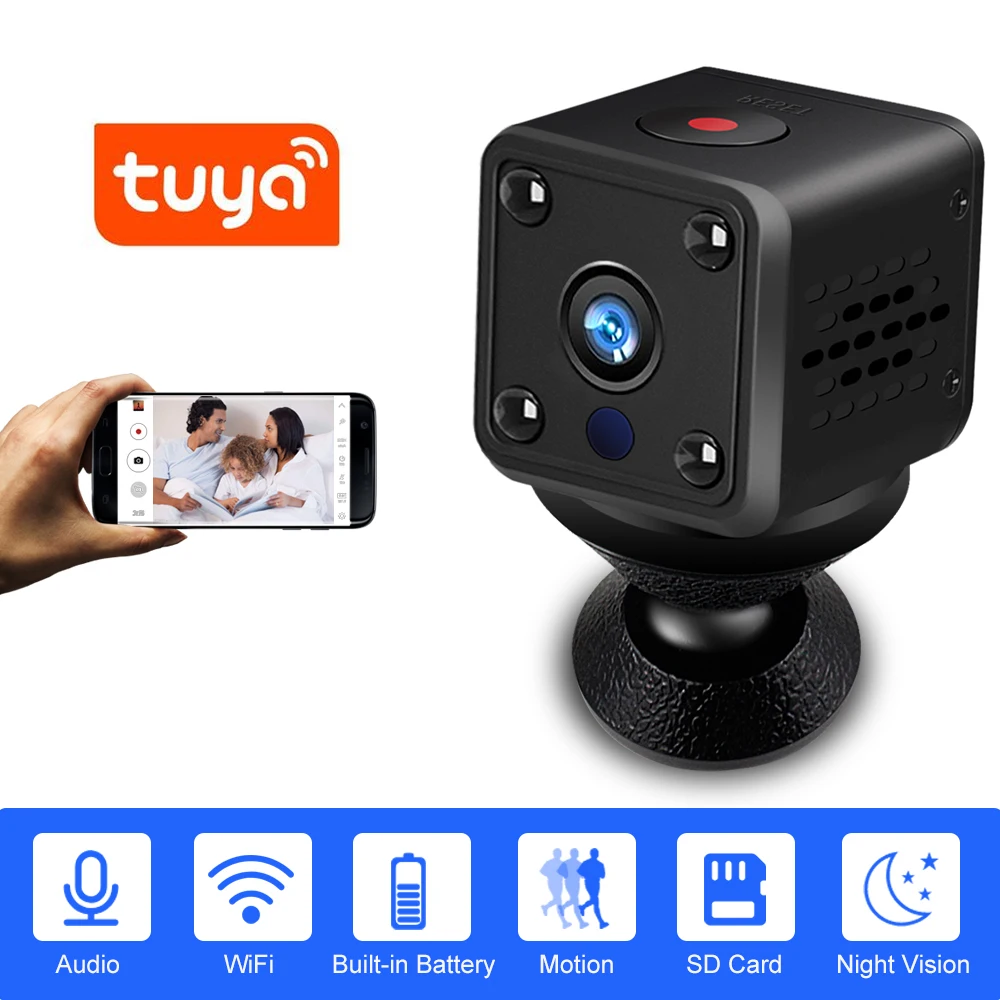 IP камера беспроводная 1080P 140 градусов 2 Мп Wi Fi|Камеры видеонаблюдения| |