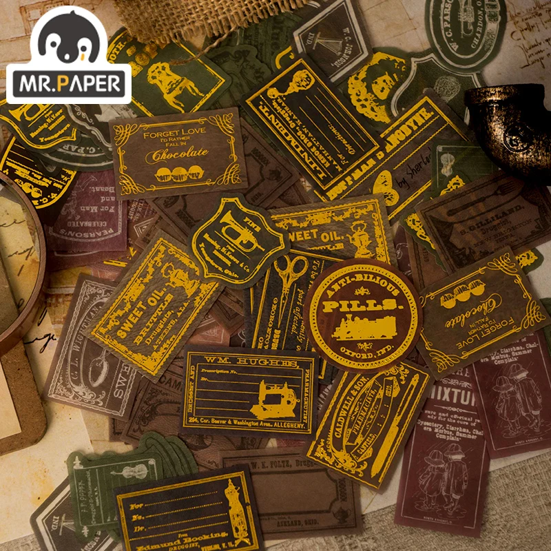 Mr.Paper 8 Design A Beautiful Day Cobbler мастерская серии Hot Stamping стикер для заметок декоративный коллаж канцелярские наклейки - изображение