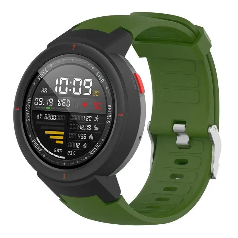 Силиконовый браслет для Amazfit Verge Lite ремешок мягкие часы ремешок браслет для Huami Amazfit 3 Verge Смарт часы