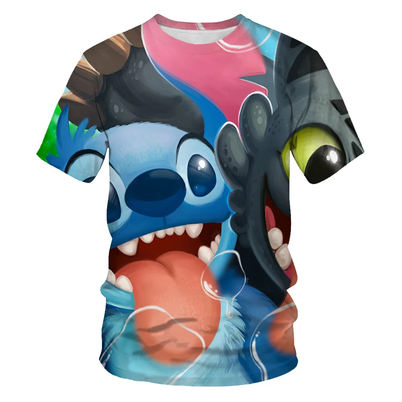 

2021 Summer Cartoon Children's T-Shirt Creative 3d Printing Round Neck Top Street Boy Girl Cute Anime Hippie Sports Short Sleeve