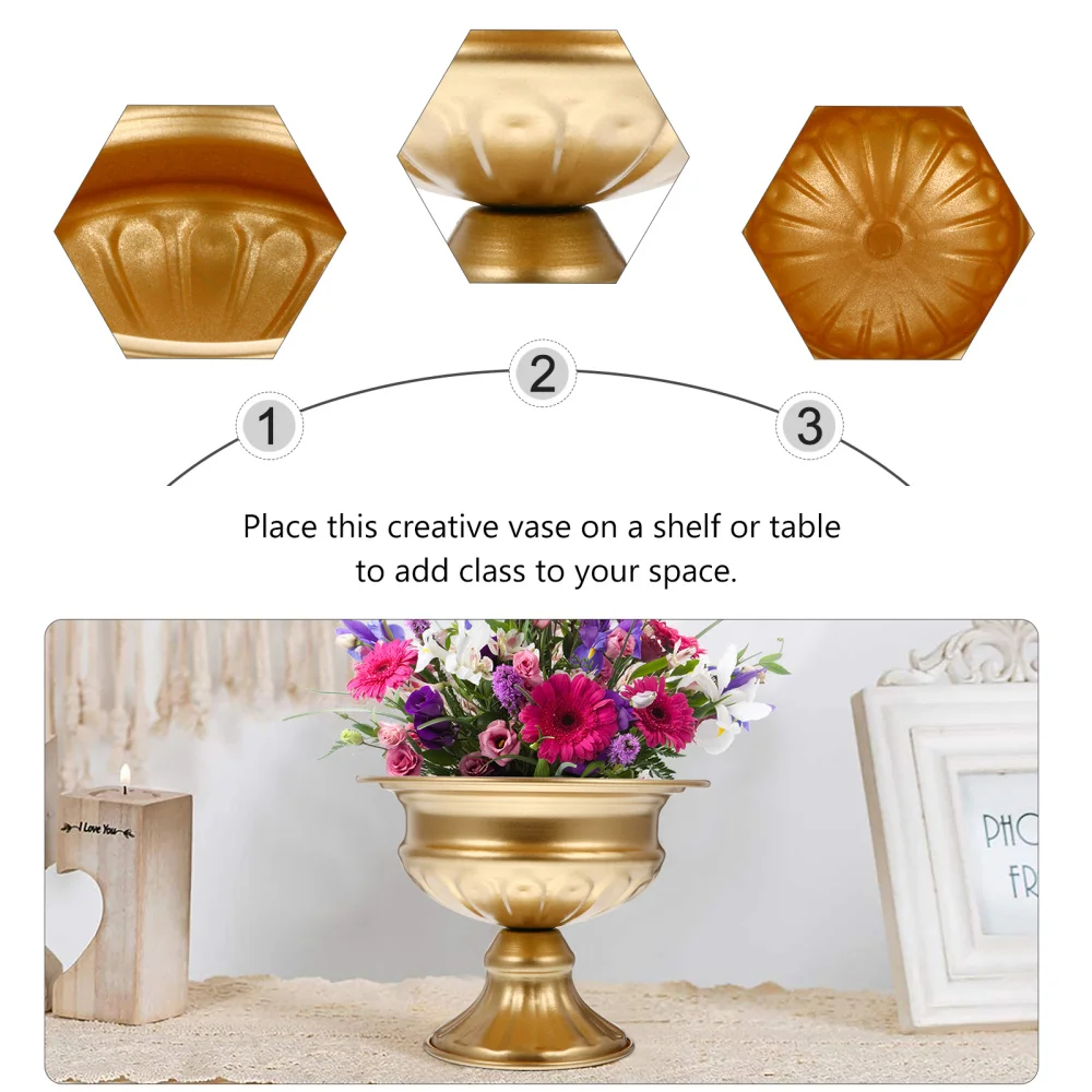 

2Pcs European Style Retro Vase Flower Arrangement Container Home Decoration