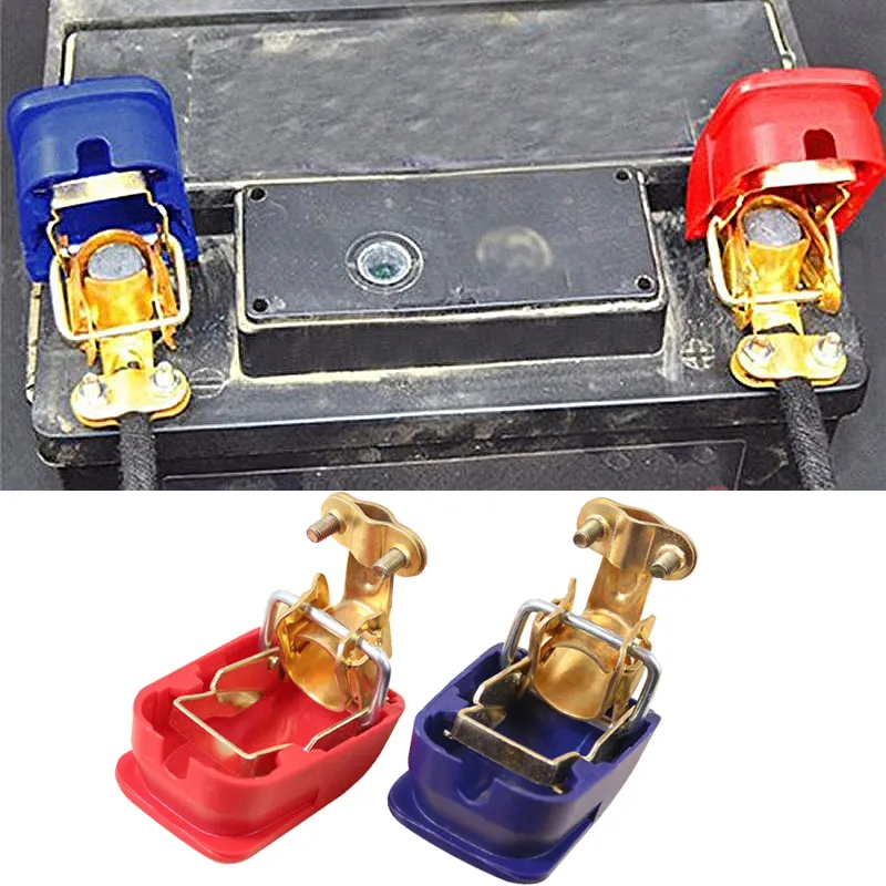 

Universal Positive & Negative Electrode Quick Release Lift Off Connector Clamps Car Battery Terminals For Car Caravan Boat Moto