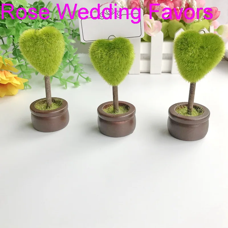 

(10 шт./лот) Бесплатная доставка + уникальный дизайн сердца топиарный держатель карточки с именем гостя Свадебные сувениры праздничные украш...