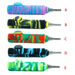 Титан ногтей табака курительная трубка Эфирное Масла табака концентрат масла силиконовые трубки силиконовые курительные трубки для человека или Для женщин