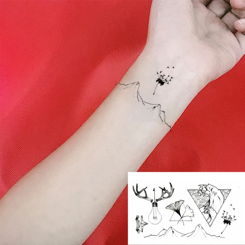 Новинка 2018 года водостойкая Временная тату наклейка в виде Розы и змеи для старой