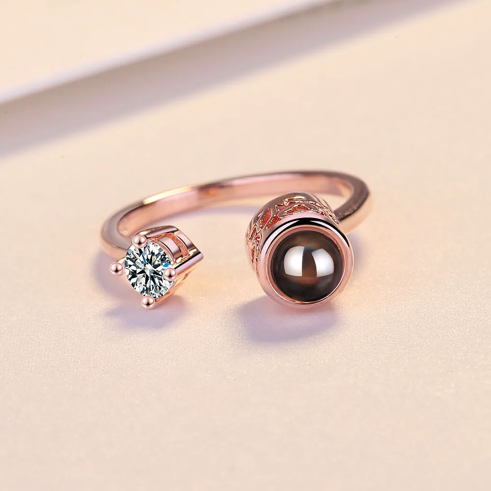 Женское кольцо из серебра 925 пробы с фианитом|Кольца| |