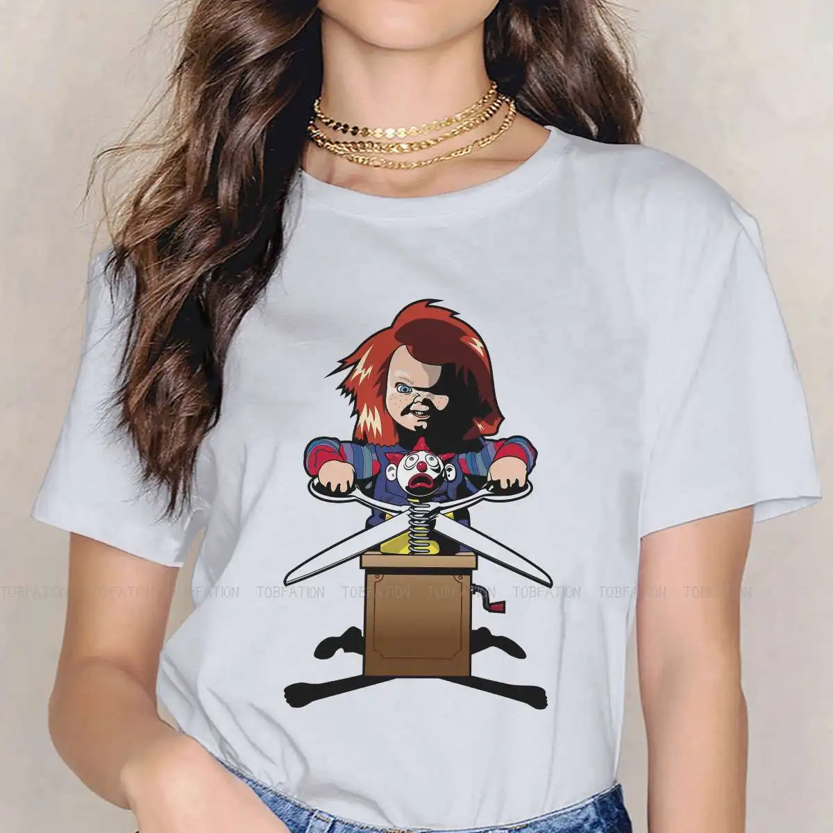 

Детская игра кукла Чаки ужасная пленка футболка для женщин девочек модные смешные толстовки высокого качества Модные свободные