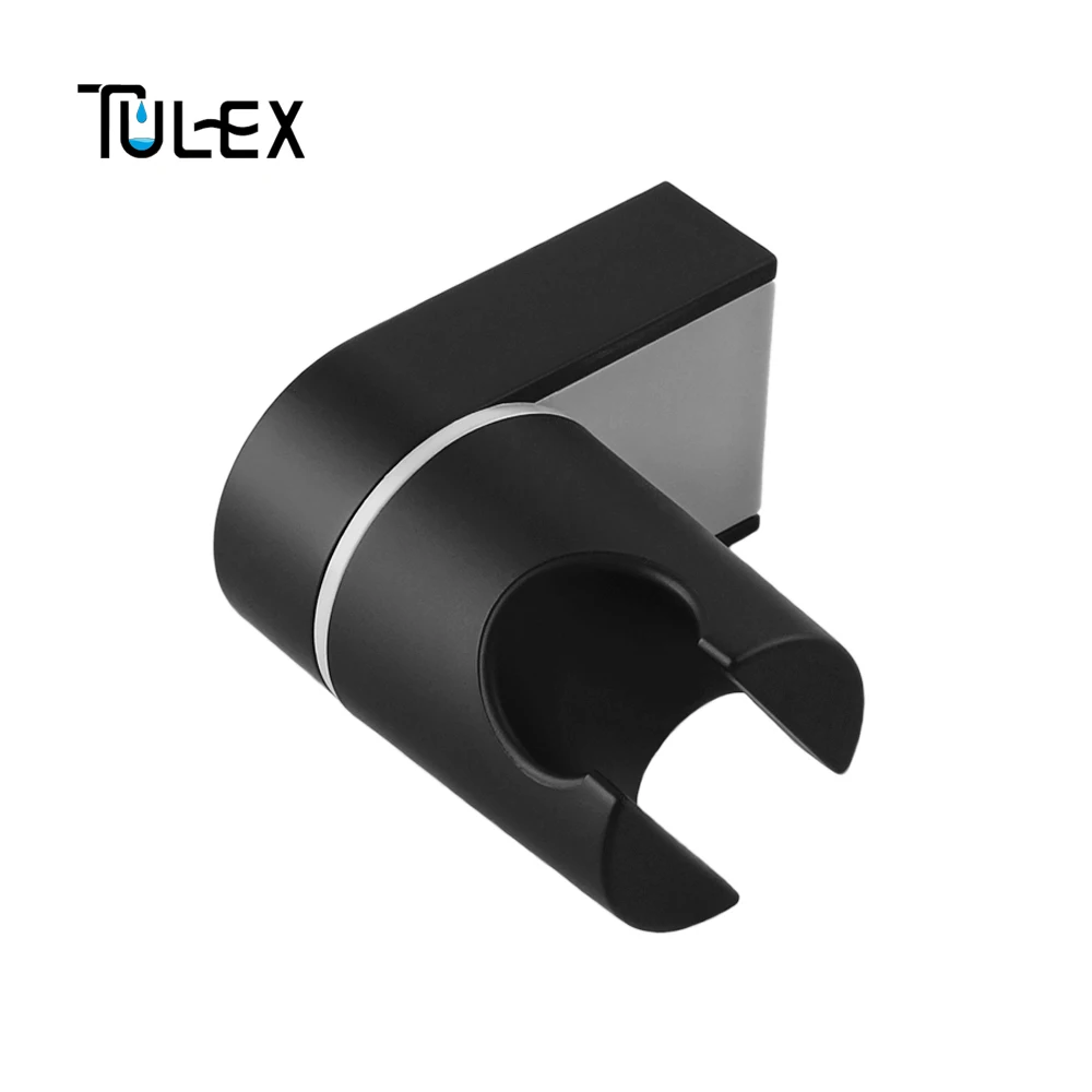 TULEX держатель для душевой головки кронштейн Подставка 2 положения для ванной комнаты стандартный размер аксессуары для ванной комнаты матовый черный АБС пластик