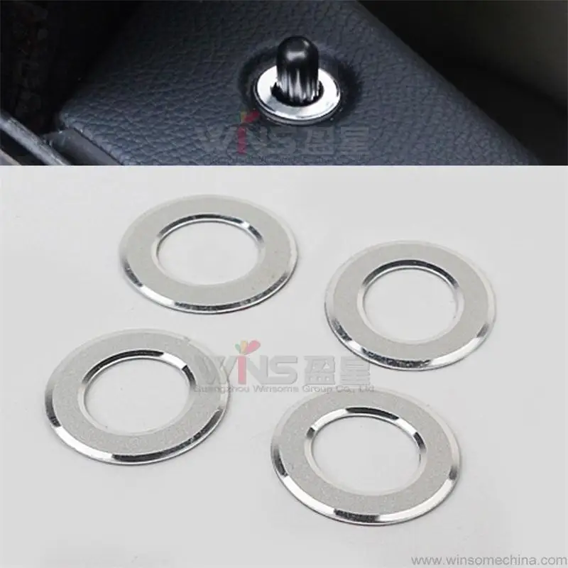 

Accessories For Mercedes Benz E Class 2010-2015 Door Lock Ring Trim 3D Sticker Interior Mouldings Car Styling