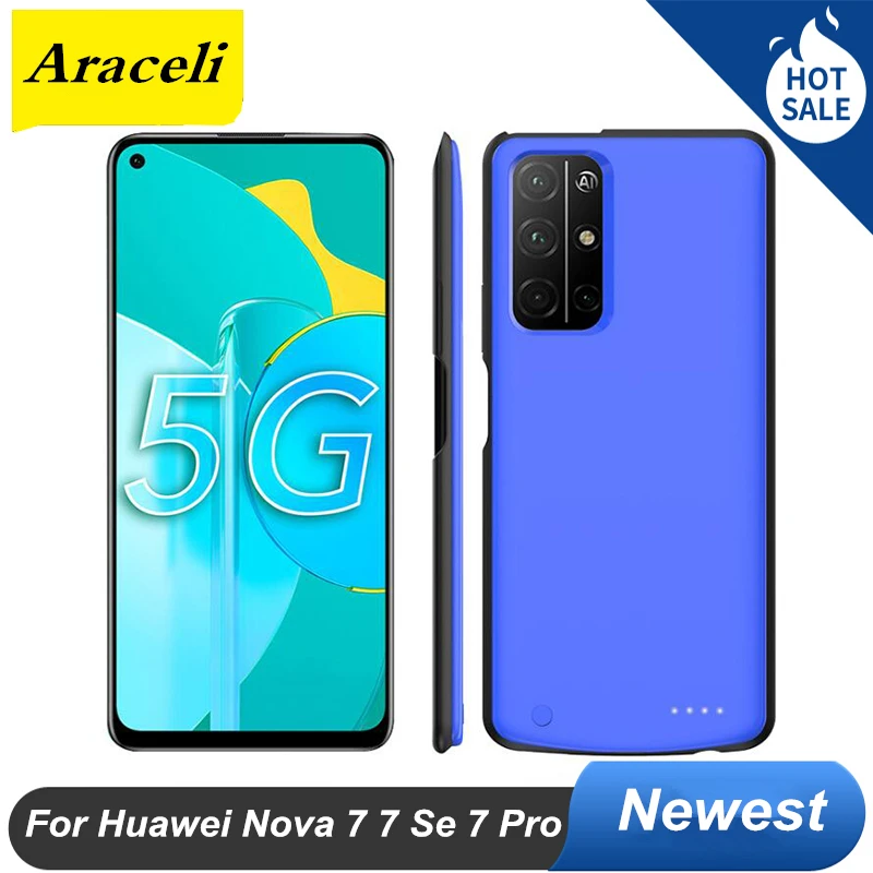6800 мАч для Huawei Nova 7 SE Pro чехол аккумулятора зарядного устройства портативного