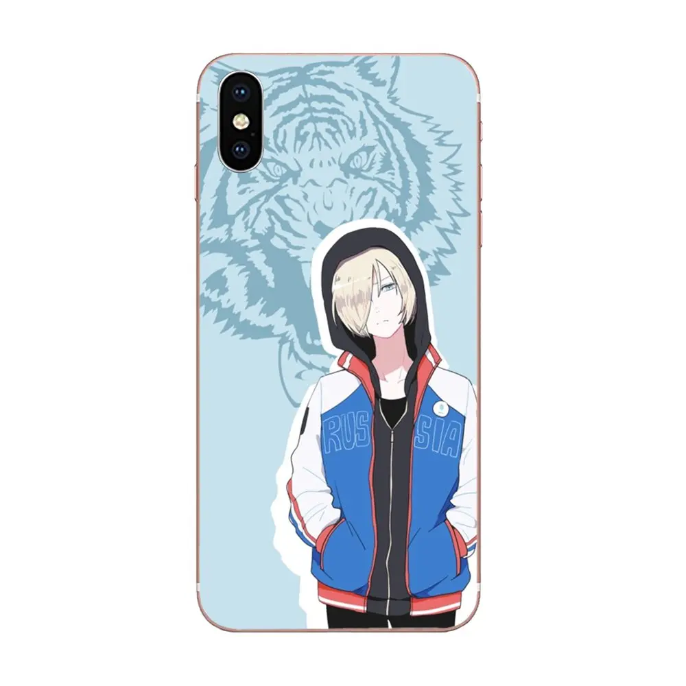 TPU Capa For Samsung Galaxy Note 5 8 9 S3 S4 S5 S6 S7 S8 S9 S10 5G mini Edge Plus Lite Anime Skate Yuri On Ice Plisetsky | Мобильные