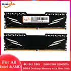 Оперативная память WAL RAM ddr4 4 ГБ 8 ГБ 16 ГБ 32 ГБ 2400 МГц 2666 МГц 3200 МГц DIMM память ОЗУ для настольного компьютера с радиатором память
