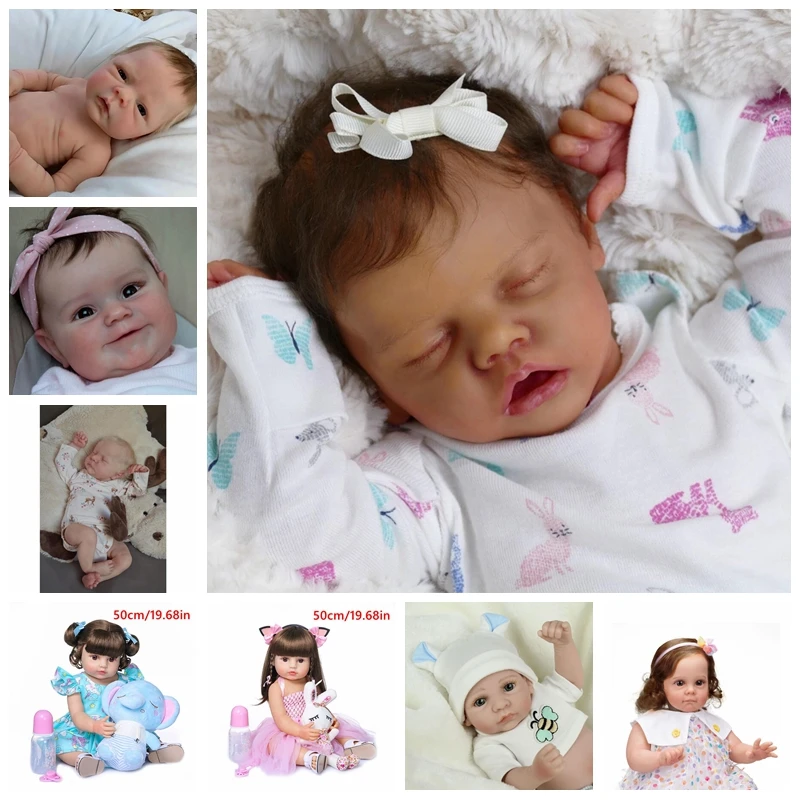 Кукла реборн силиконовая очень мягкая 50 см|Куклы| |