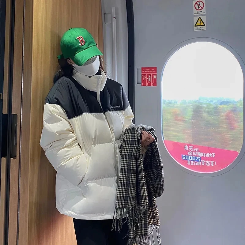 

New style down padded jacket women's winter short Korean style small padded jacket loose padded jacket bread jacket student jack