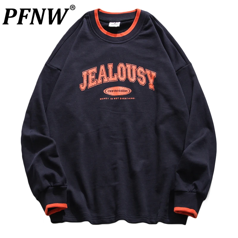 

Свитер PFNW мужской с круглым вырезом, модный Свободный Повседневный уличный свитер в стиле хип-хоп с принтом алфавита и надписями в стиле бой...