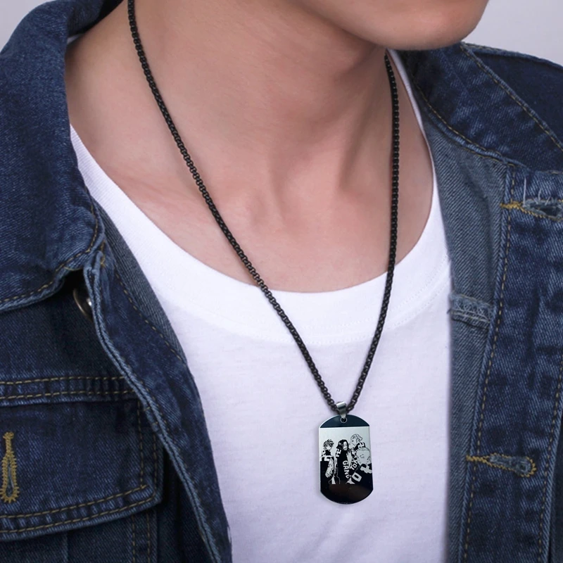 Ожерелье с подвеской для мужчин и женщин бирка аниме Мстители Токио бижутерия