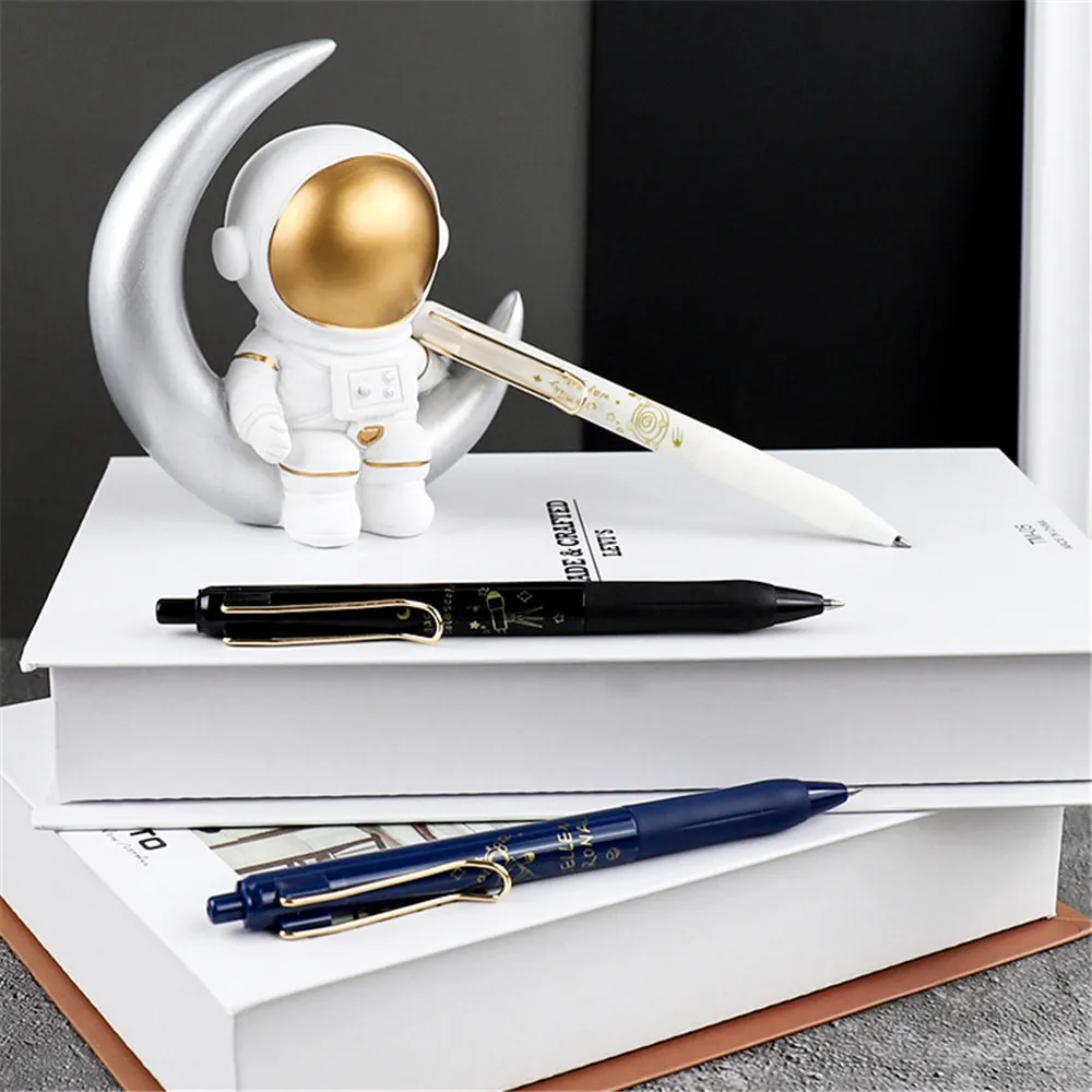 Гелевые ручки 3 шт./компл. простые космические серии быстро сохнущие 0 5 мм черные