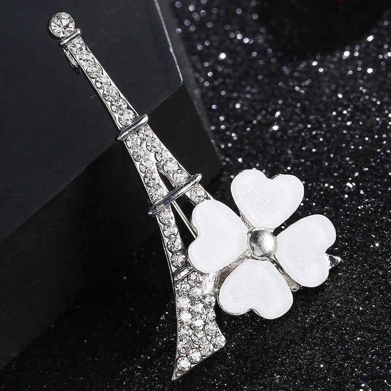 Брошь с изображением Эйфелевой башни свадебные аксессуары|Броши| |