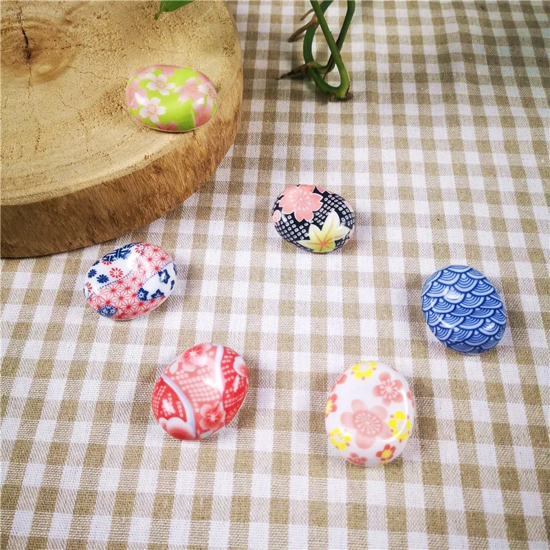 6 стилей мини керамический японский стиль палочки для еды Ретро держатель ложки