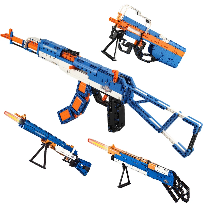 DIY игры оружие строительные блоки AK47 M4A1 Desert Eagle Gun Модель блок развивающие игрушки