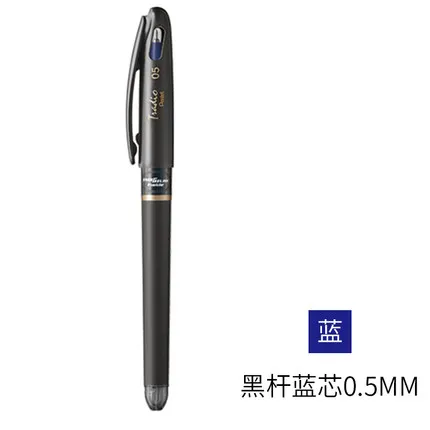 1 шт. Pentel ручка tradio 0,5 мм модные чернила для гелевой ручки внутри Япония BLN115 гладкая и быстросохнущая - Цвет: black with blue ink