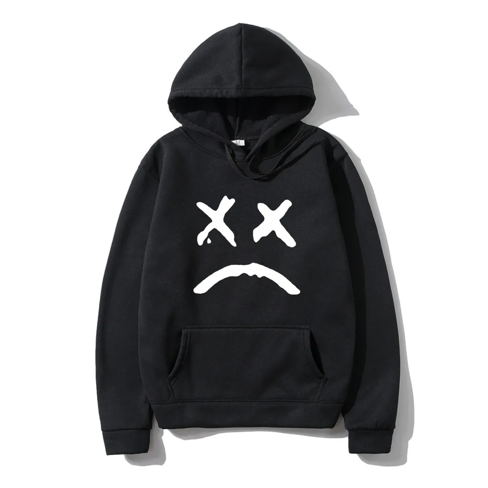 

Korean Streetwear Mens Hoodie Sweatshirt Lil Peep Hoodies Love lil.peep Happy Smiling Face Print Men Women Casual Tops Pullover