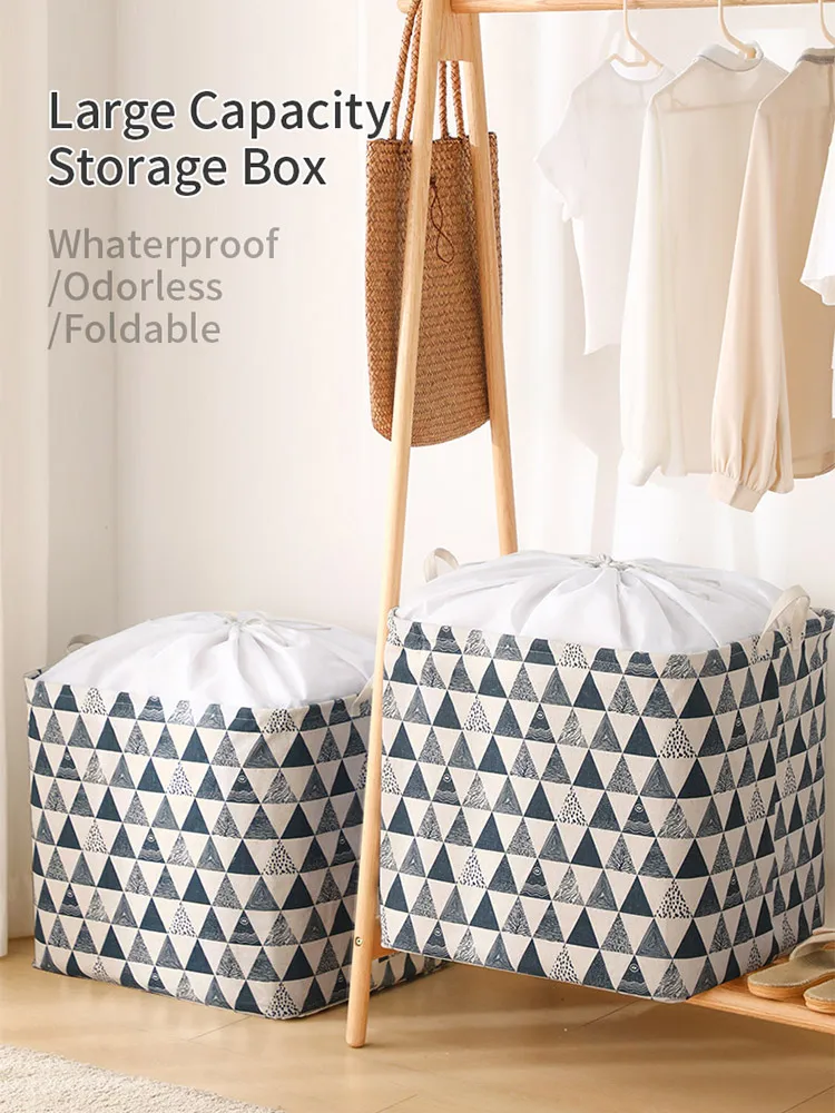 JOYBOS большая тканевая коробка для хранения бытовой одежды корзина сумка