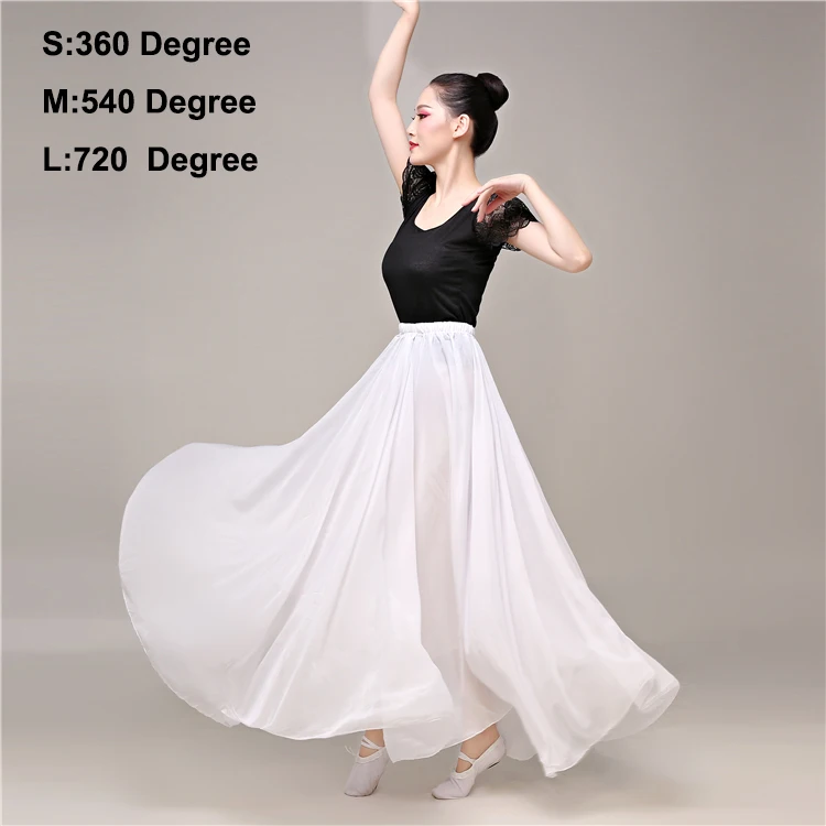Skirts Color 5 9 цветов, юбка для фламенко для взрослых, для танца живота, однотонный танцевальный костюм, платья для женщин, для коррида, фестиваль, испанское представление - Цвет: Skirts Color 5
