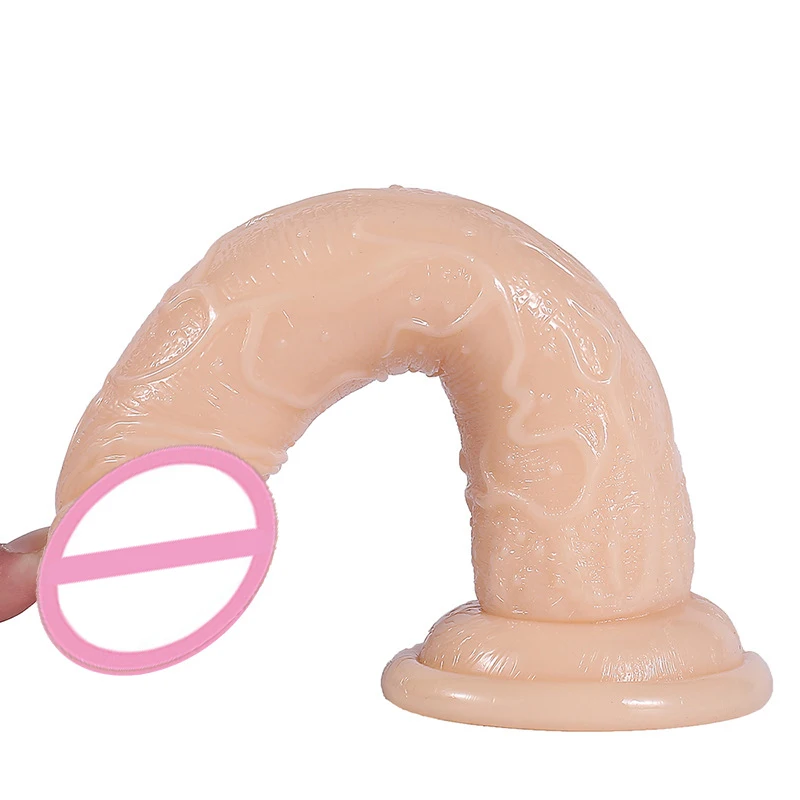 Новые секс-игрушки для взрослых Прозрачный Многоцветный пенис из ТПЭ Женский