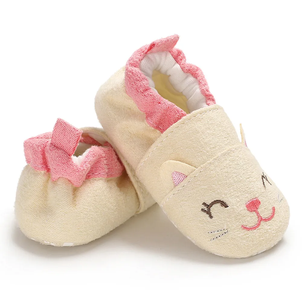 Детская обувь мягкие ботиночки для девочек теплые зимние ботинки с рисунком