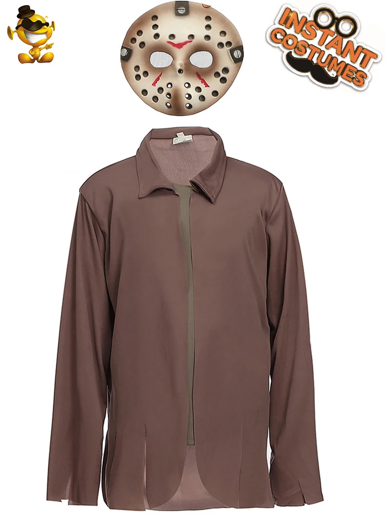 

Halloween Party Men Shirt Costume Cosplay Carnival Terror Killer With The T-Shirt Clothing Adult Party Costumes Performance Suit