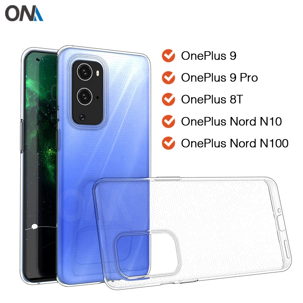 

Case For OnePlus 9 / 9 Pro / 8T TPU Silicone Clear Fitted Bumper Soft Case for OnePlus Nord / N10 5G / N100 Back Cover