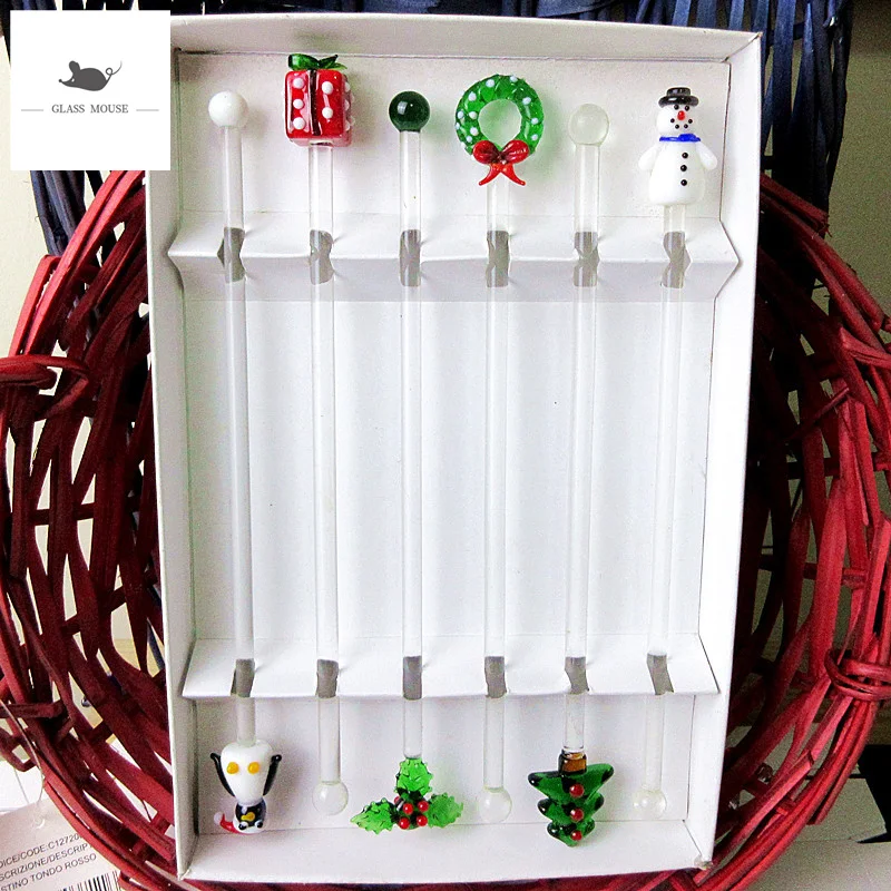 Рождественские украшения для конфет ручная работа миксер коктейлей напитков