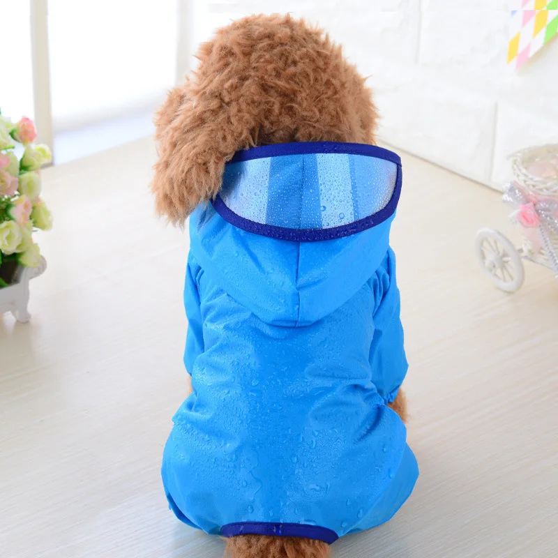 Dog Raincoat Waterproof Hoodie Jumpsuit For Dogs Clothes For