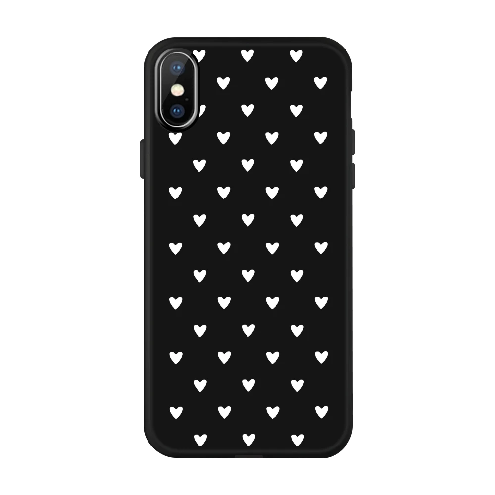 23 Черный ТПУ окрашенный чехол для iPhone 8 7 6 6S Plus X XS Max X 5 5S SE чехол Funda iPhone8 iPhone7 Plus силиконовый мягкий модный чехол - Цвет: 23